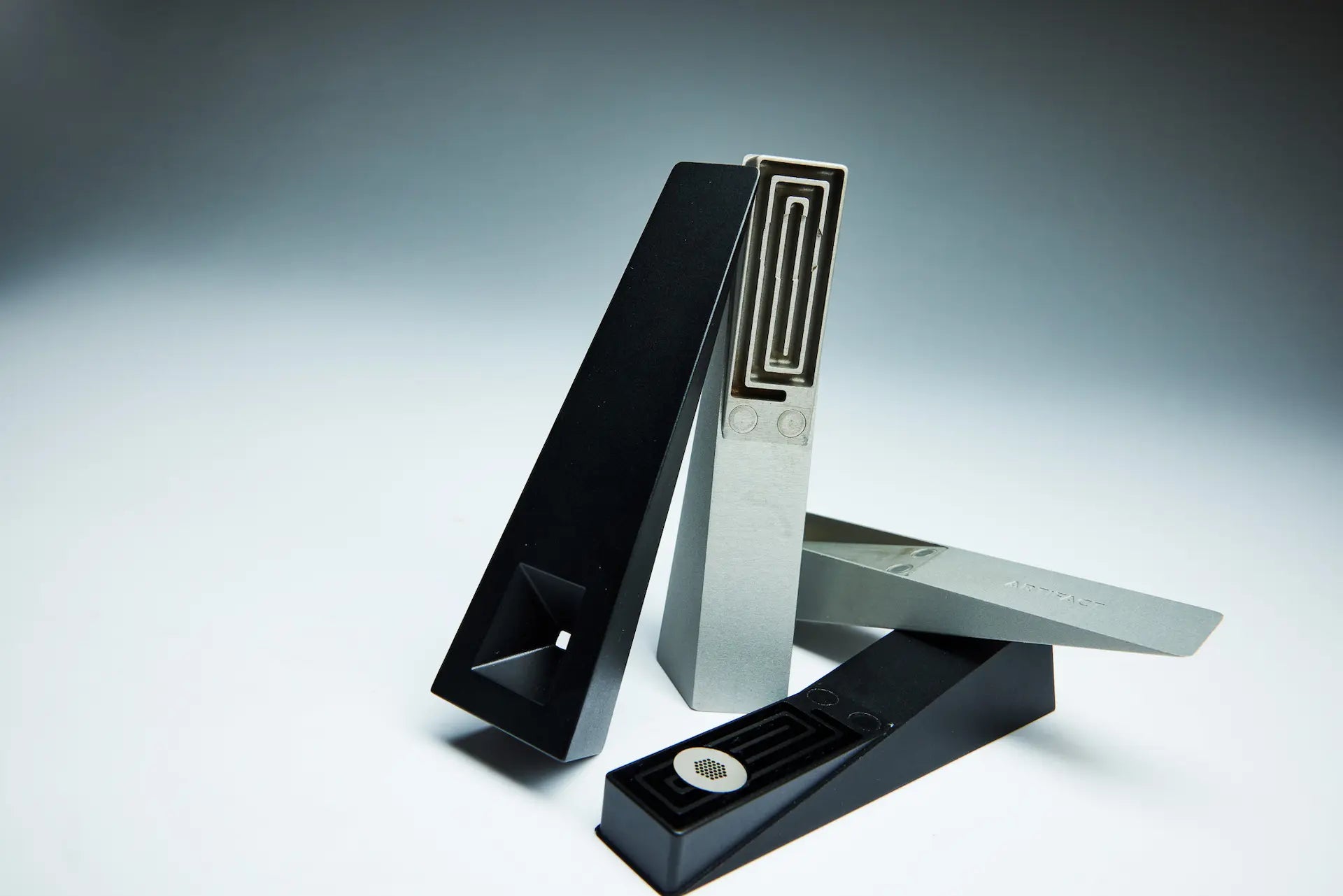 tempest pipe prototypes in black and silver